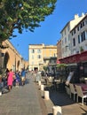 Cafes and restaurants in Antibes Old Town, France