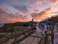 Cafes and restaurants on the cliffs at sunset in Hadaba, Sharm el Sheikh