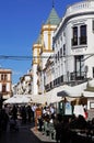 Cafes in the town centre, Ronda, Spain.