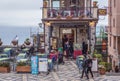 Cafeteria in Castelmola town on Sicily island, Italy