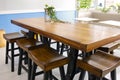 Cafeteria table and chairs