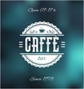 Caffe Bar Label Royalty Free Stock Photo