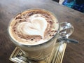 Caffe Mocha,Heart-shaped bubble