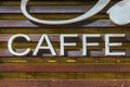 Caffe Sign 3d Royalty Free Stock Photo