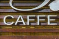 Caffe Sign 3d Royalty Free Stock Photo