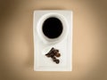 Caffee cup espresso beans Royalty Free Stock Photo