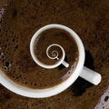 Caffeine Addiction Swirl Royalty Free Stock Photo