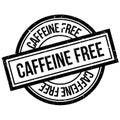 Caffeine Free rubber stamp