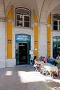 CafÃÂ© Martinho da Arcada Lisbon Royalty Free Stock Photo