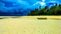 Low Tide, Beach, White Sand, Travel, Trees, Sky, Effects, Storm, Sunny, Island, Boat, Anchor, Cagbalete Island, Quezon Province