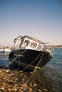 Cagdas Reis named boat ran aground in Balikesir Ayvalik Cunda island