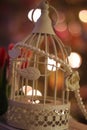 cage birdcage pearls tulips flowers romantic wedding bokeh lights Christmas