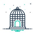 Mix icon for Cage, birdcage and aviary