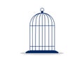 Cage or prison. Symbol of lack of freedom and imprisonment. vector