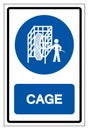 Cage Symbol Sign, Vector Illustration, Isolate On White Background Label. EPS10 Royalty Free Stock Photo