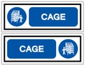 Cage Symbol Sign, Vector Illustration, Isolate On White Background Label. EPS10 Royalty Free Stock Photo