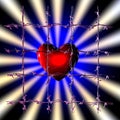 Caged heart Royalty Free Stock Photo