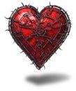 Caged Heart Royalty Free Stock Photo