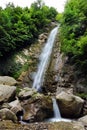 Caglayan waterfall in Ayvacik Dam Lake Hidden Heaven Samsun, Turkey Royalty Free Stock Photo