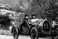 BUGATTI T23 BRESCIA 1923 on an old racing car in rally Mille Miglia 2020 the famous italian historical race 1927-1957 Royalty Free Stock Photo