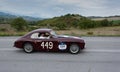 CISITALIA 202 SC BERLINETTA PININ FARINA 1948 on an old racing car in rally Mille Miglia 2020 the famous italian historical race Royalty Free Stock Photo