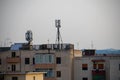 Cagliari city, poor quartier, satellite dish