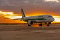 The Sun sets for Alitalia Royalty Free Stock Photo