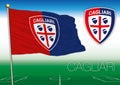 CAGLIARI, ITALY, YEAR 2017 - Serie A football championship, 2017 flag of the Cagliari team