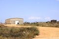 Cagliari: overview of saline in the Molentargius Regional Park - Idrovora of Rollo - Sardinia, Italy