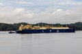 Cago Ship in the Panama Canal