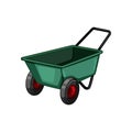 cagriculture wheelbarrow cartoon vector illustration