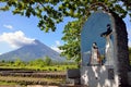 Cagsawa Church Ruins Royalty Free Stock Photo