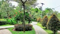 The Cahaya park in the middle of Surabaya is so beautiful Royalty Free Stock Photo