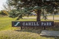 Cahill Park in the city of Saskatoon, Canada