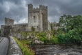 Cahir castle located on riverbank of Suir River in Cahir town Royalty Free Stock Photo