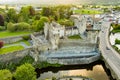 Cahir castle, one of Ireland\'s most prominent and best-preserved medieval castles, situated on a an island on the River Suir Royalty Free Stock Photo