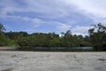 Cahuita National Park beach, Costa Rica, Caribbean Sea Royalty Free Stock Photo