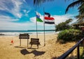 Cahuita national park Beach. Limon, Costa Rica. Royalty Free Stock Photo