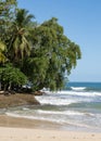 Cahuita National Park, beautiful tropical Caribbean beach, Cahuita, Costa Rica east coast Royalty Free Stock Photo