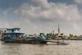 Ferry on Kinh 28 canal in Cai Be, Mekong Delta, Vietnam