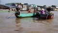 Cai Rang Floating Market Mekong Delta in Can Tho Vietnam Royalty Free Stock Photo