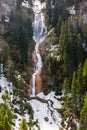 Cailor waterfall, Maramures county, Romania Royalty Free Stock Photo