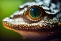 Caiman Crocodile eye, close up Royalty Free Stock Photo