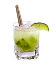 Caipirinha cocktail Royalty Free Stock Photo