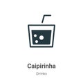 Caipirinha vector icon on white background. Flat vector caipirinha icon symbol sign from modern drinks collection for mobile Royalty Free Stock Photo