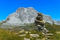 Cairn at the hiking trail