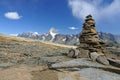 Cairn in mountains