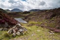Cairn over Blackbeck Tarn Royalty Free Stock Photo