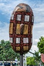 Aboriginal shield on public display in Shield Street, Cairns Australia