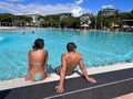 Cairns Esplanade Swimming Lagoon Queensland Australia Royalty Free Stock Photo